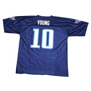 NFL Vince Young Tennessee Titans Football Jersey XL Blue #10 Players Inc Storm